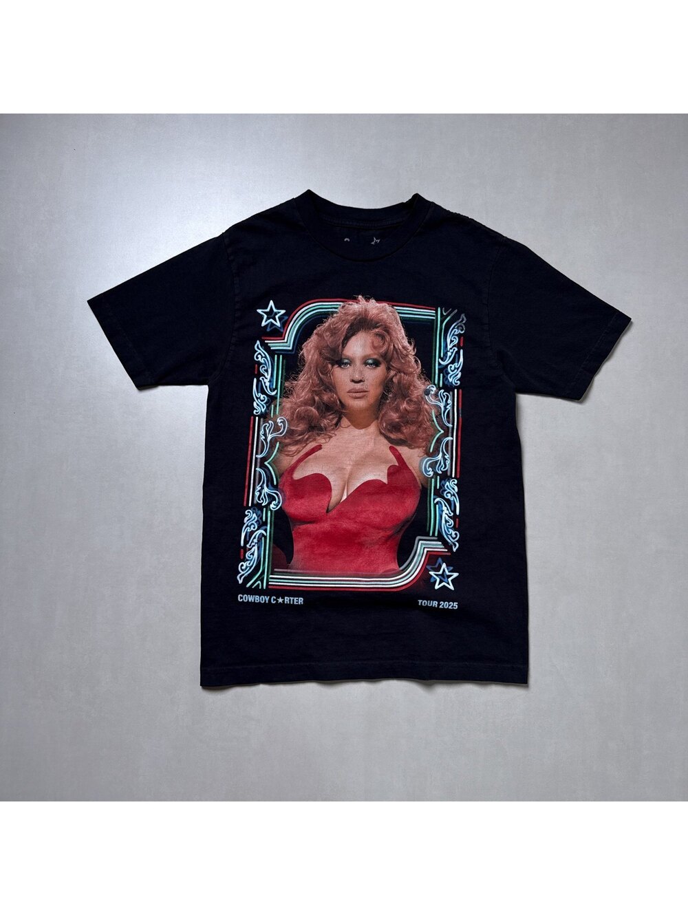 Beyonce Cowboy Carter Tour 2025 Las Vegas Black Graphic Tee